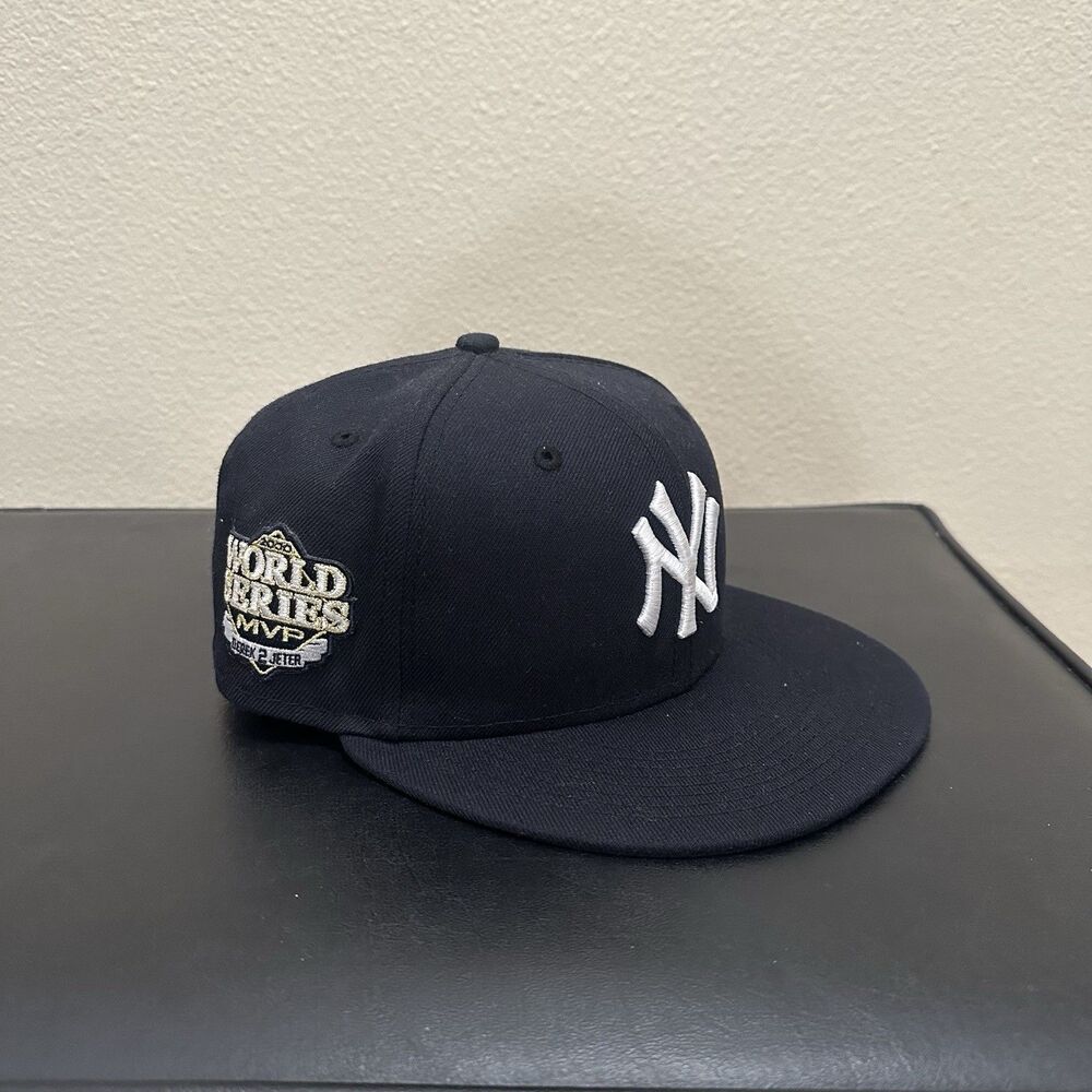 New Era New York Yankees Fitted Hat MLB 2000 World Series MVP Derek Jeter 7 1/4